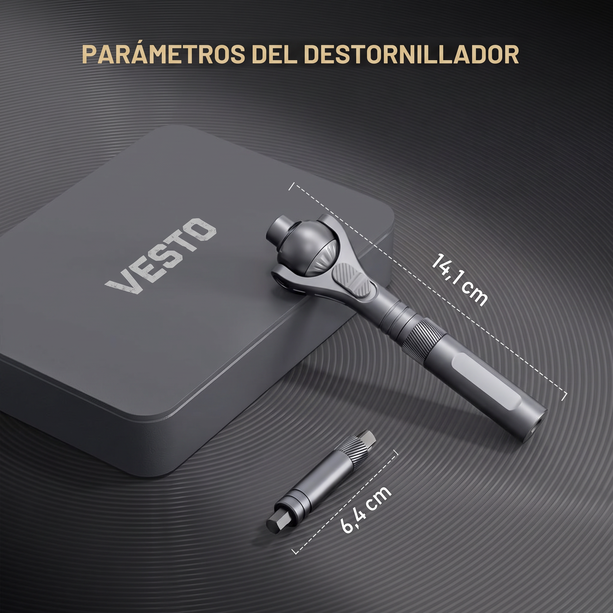 Destornillador de trinquete 40 en 1